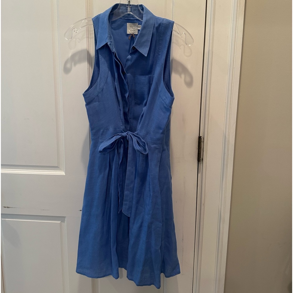 Beautiful HD for Paris Blue Linen Dress